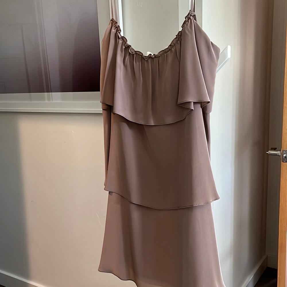 Rory Beca silk tiered mini shift dress